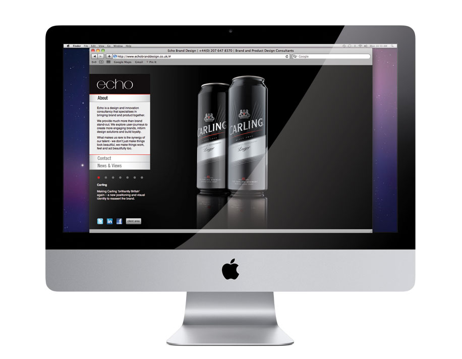 Echo Brand Design Website 