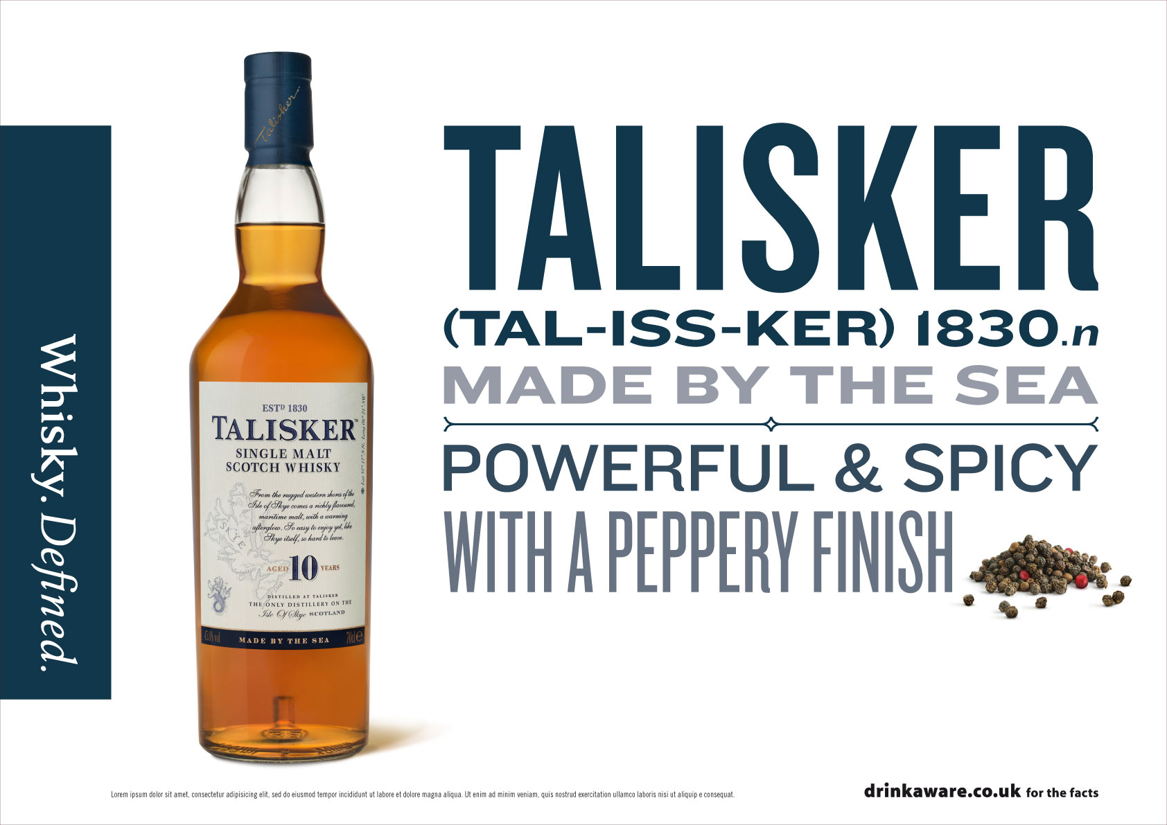 Whisky Defined campaign by Limited Edition Design