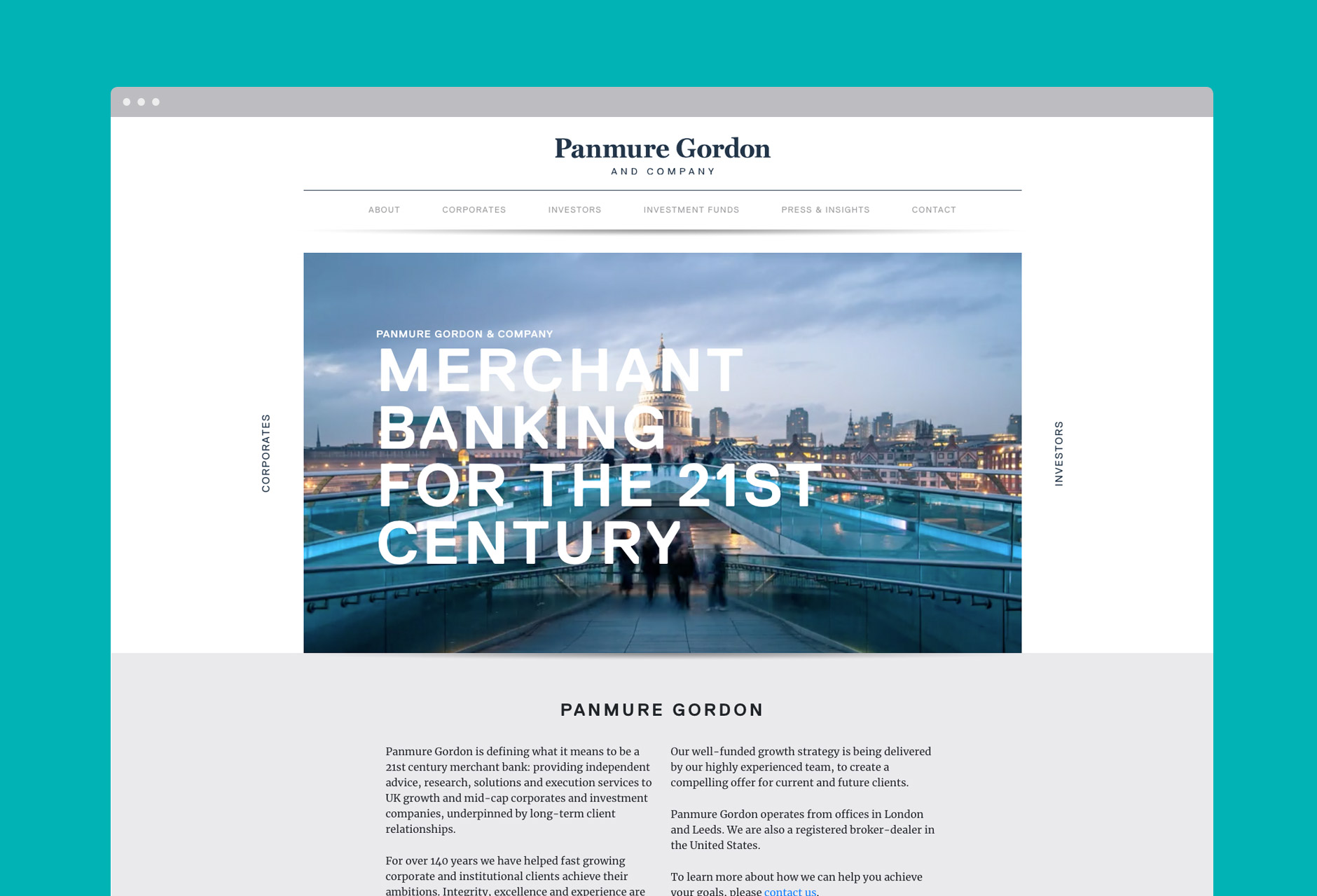 Panmure Gordon Branding